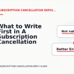 What to Write First in A Subscription Cancellation Reply