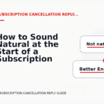 How to Sound Natural at the Start of a Subscription Cancellation Reply