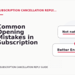 Common Opening Mistakes in Subscription Cancellation Replys