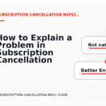 How to Explain a Problem in Subscription Cancellation Reply English