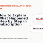 How to Explain What Happened Step by Step in Subscription Cancellation Reply English