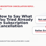 How to Say What You Tried Already in Subscription Cancellation Reply English