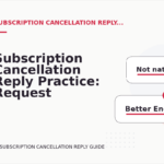 Subscription Cancellation Reply Practice: Request and Reply Examples