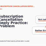 Subscription Cancellation Reply Practice: Problem and Solution Replies