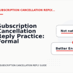 Subscription Cancellation Reply Practice: Formal and Friendly Versions