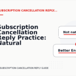Subscription Cancellation Reply Practice: Natural Conversation Lines