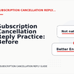 Subscription Cancellation Reply Practice: Before and After Corrections
