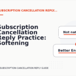 Subscription Cancellation Reply Practice: Softening Direct Sentences