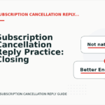 Subscription Cancellation Reply Practice: Closing Lines and Follow-Ups
